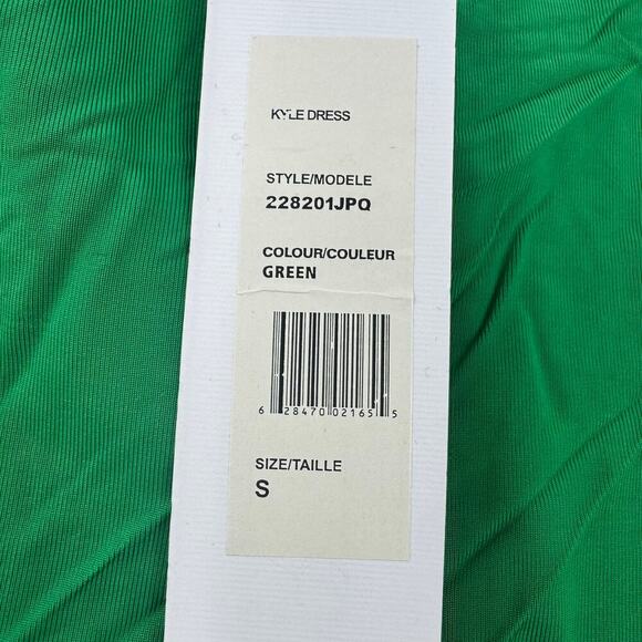 Ronny Kobo Unlined Side Cut-Out Ruched Mini Kyle Dress in Green Size Small NWT - Picture 11 of 11